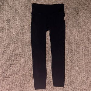 black fast and free lululemon leggings